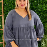 Beloved Darling Top- Camel or Charcoal. - LAST ONES FINAL SALE