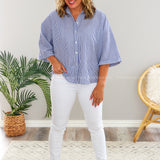 Every Now and Then Top - Blue* FINAL SALE *