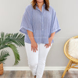 Every Now and Then Top - Blue* FINAL SALE *
