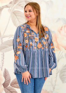 Simple Beauty Embroidered Top - FINAL SALE
