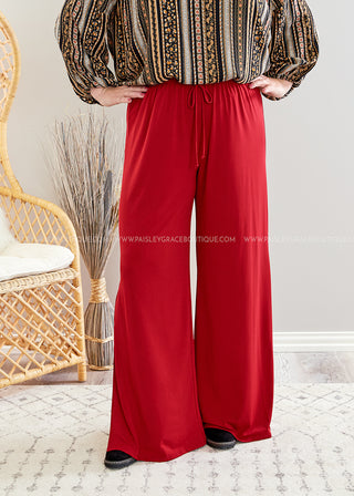 Zola Pants - Red - FINAL SALE