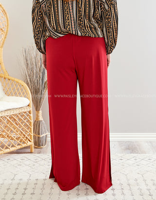 Zola Pants - Red - FINAL SALE