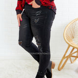 Irene Distressed Black Jeans* LAST ONES FINAL SALE *
