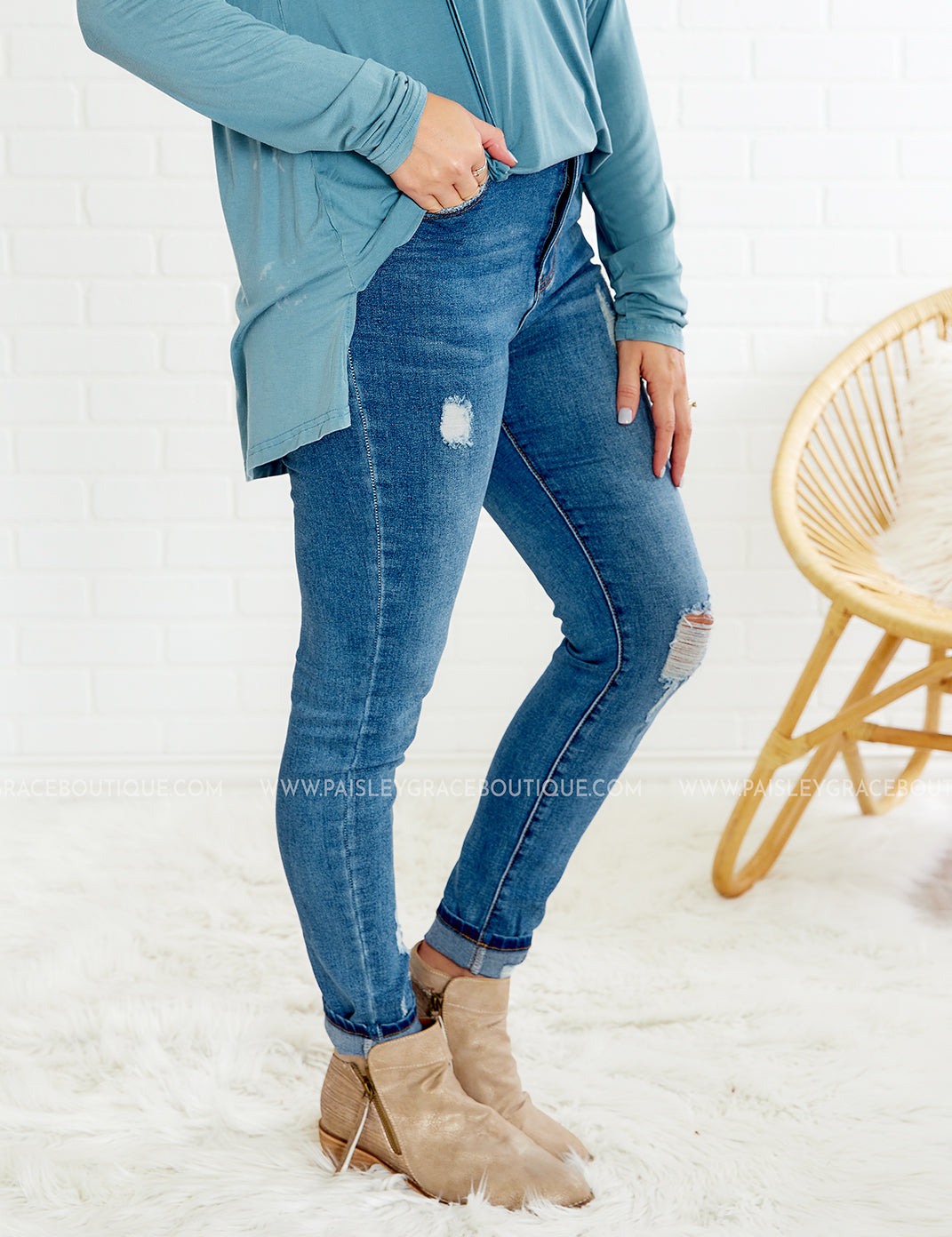 Norma Distressed Jeans* LAST ONES FINAL SALE *