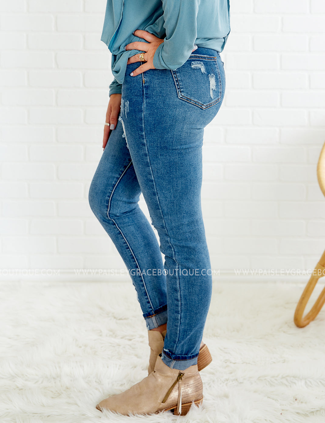 Norma Distressed Jeans* LAST ONES FINAL SALE *