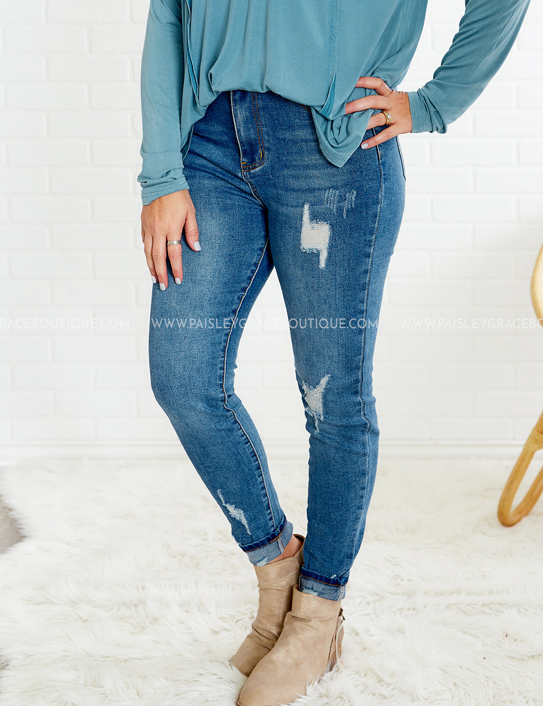 Norma Distressed Jeans* LAST ONES FINAL SALE *