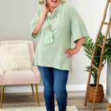 It's Your Moment Top - SAGE - LAST ONES FINAL SALE