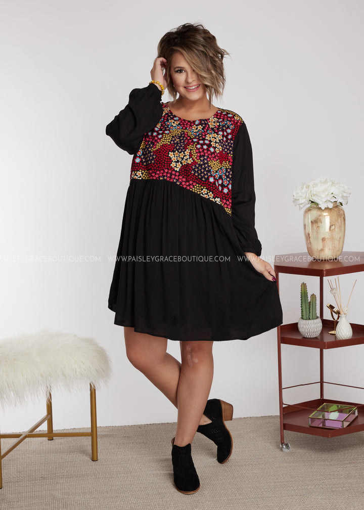 Jezebell Embroidered Dress - FINAL SALE