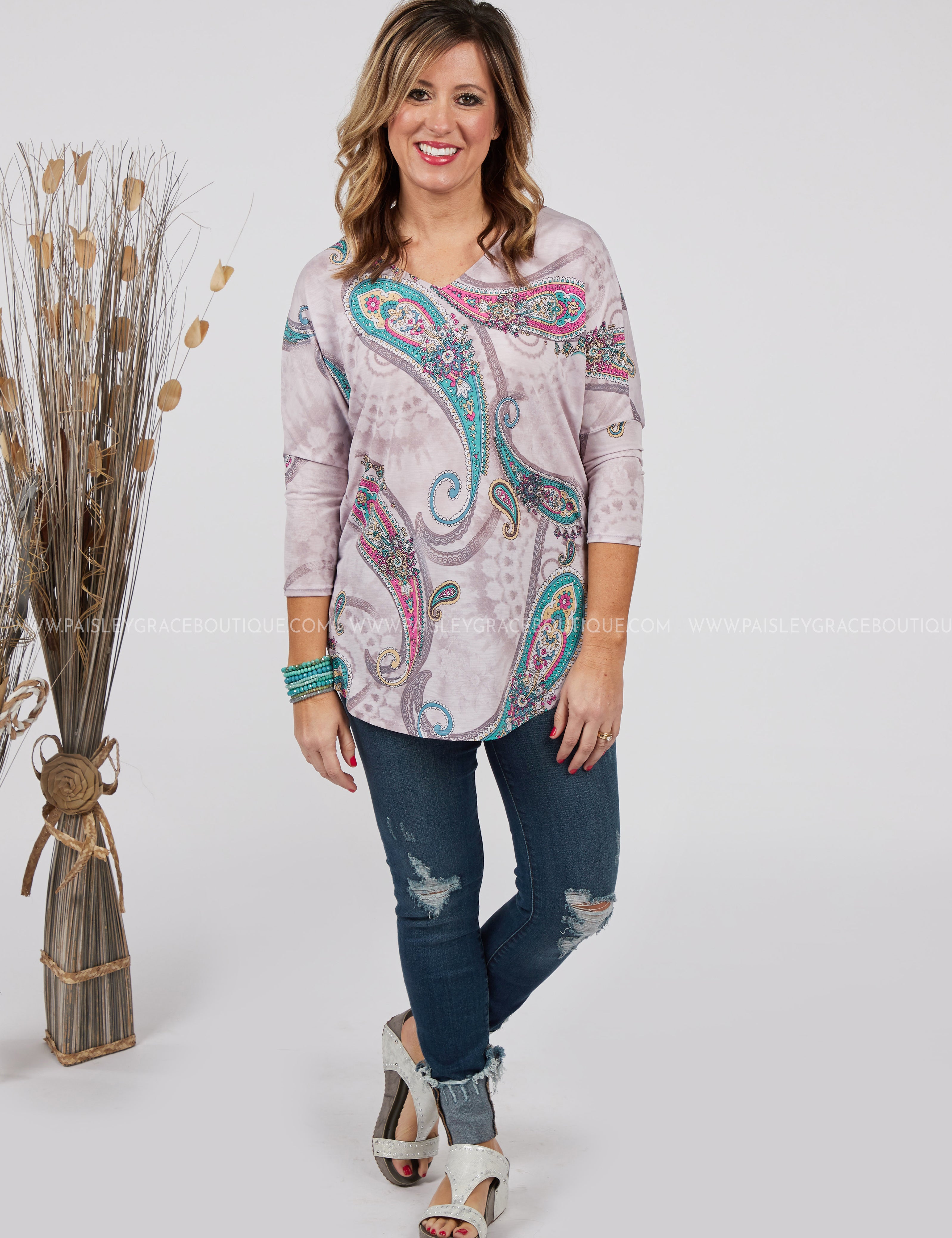 Paisley Mist Top* LAST ONES FINAL SALE *