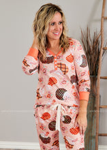 Load image into Gallery viewer, Autumn Dreams Pajama Set - 3 Prints  - FINAL SALE
