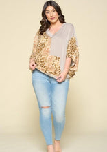 Load image into Gallery viewer, Leopard Stripe Mix - Taupe  - FINAL SALE CLEARANCE
