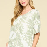 Sage Tie Dye Top* LAST ONES FINAL SALE *
