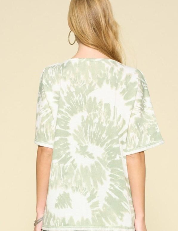 Sage Tie Dye Top* LAST ONES FINAL SALE *