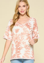 Load image into Gallery viewer, Coral Tie Dye Top  - LAST ONES FINAL SALE CLEARANCE
