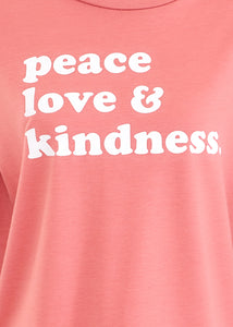 Peace Love & Kindness Top - FINAL SALE
