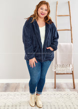 Load image into Gallery viewer, Call Me Cozy Jacket/Cardi - Navy - FINAL SALE
