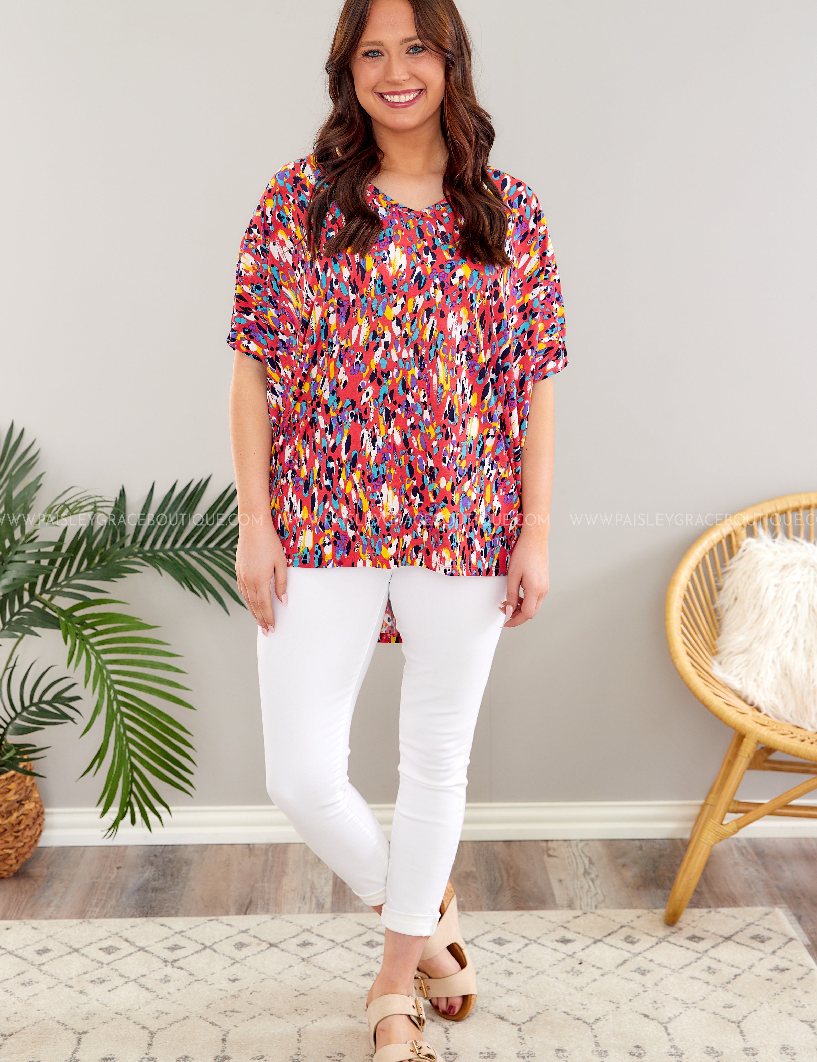 Dance the Night Away Top - Red* LAST ONES FINAL SALE *