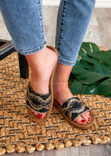 Load image into Gallery viewer, Pinwheel Sandal by Corkys - BLACK  - FINAL SALE CLEARANCE
