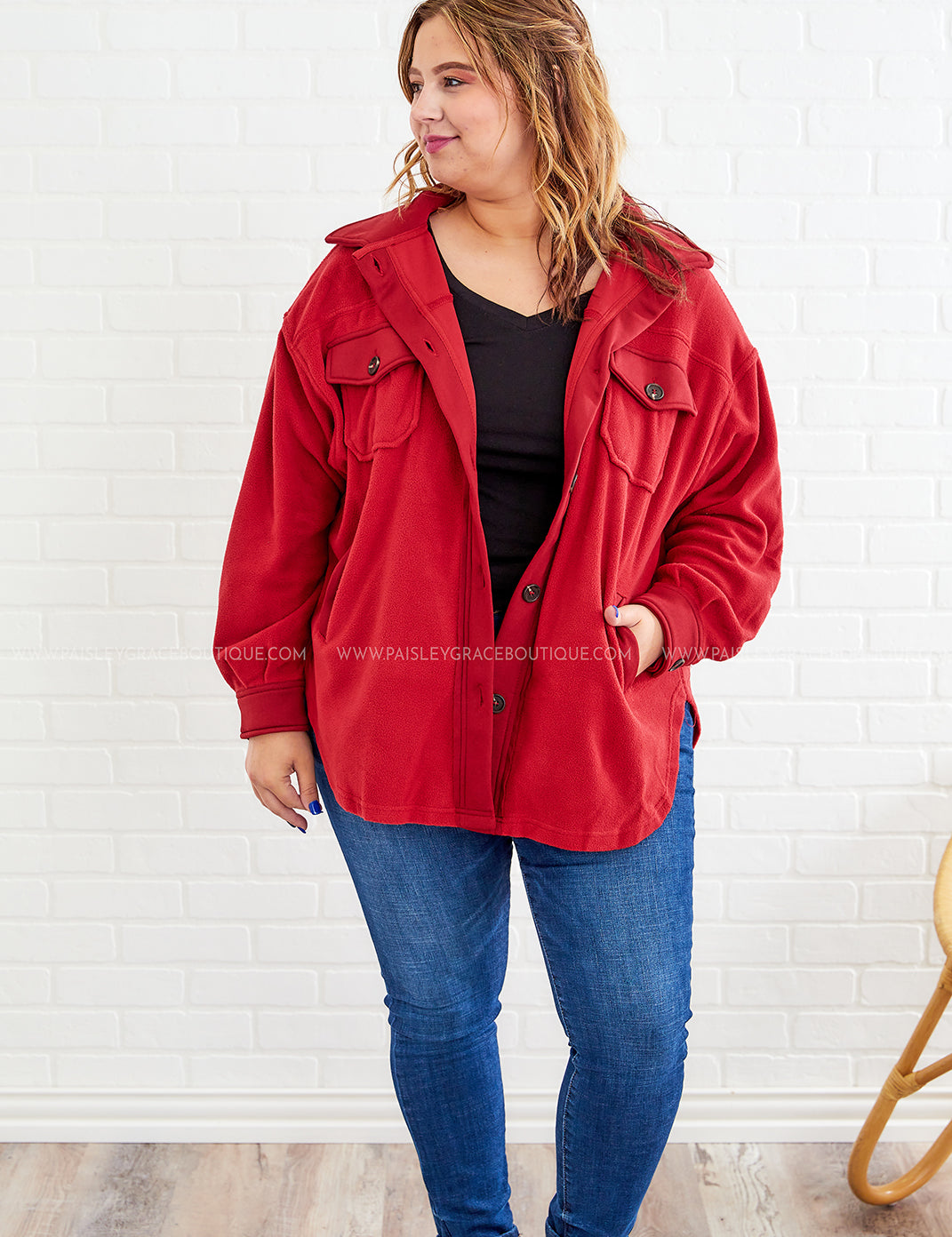 Vivianne Fleece Shacket - 2 Colors - FINAL SALE