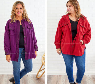 Vivianne Fleece Shacket - 2 Colors