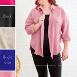 Hannah Shacket Top- 5 Colors - LAST ONES FINAL SALE