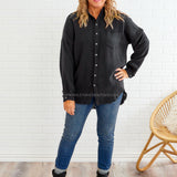 Hannah Shacket Top- 5 Colors - LAST ONES FINAL SALE