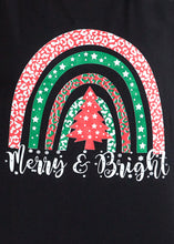 Load image into Gallery viewer, Merry &amp; Bright Rainbow Tee - FINAL SALE CLEARANCE
