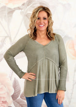 Load image into Gallery viewer, Ella Mae Top - Olive - FINAL SALE CLEARANCE
