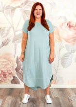 Load image into Gallery viewer, Riley Midi Dress - Light Sage - FINAL SALE CLEARANCE
