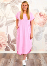 Load image into Gallery viewer, Riley Midi Dress - Pink - FINAL SALE CLEARANCE
