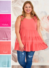Load image into Gallery viewer, Sandi Sleeveless Babydoll Top - 5 Colors - FINAL SALE CLEARANCE
