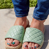 Quilted Slides- MINT* LAST ONES FINAL SALE *