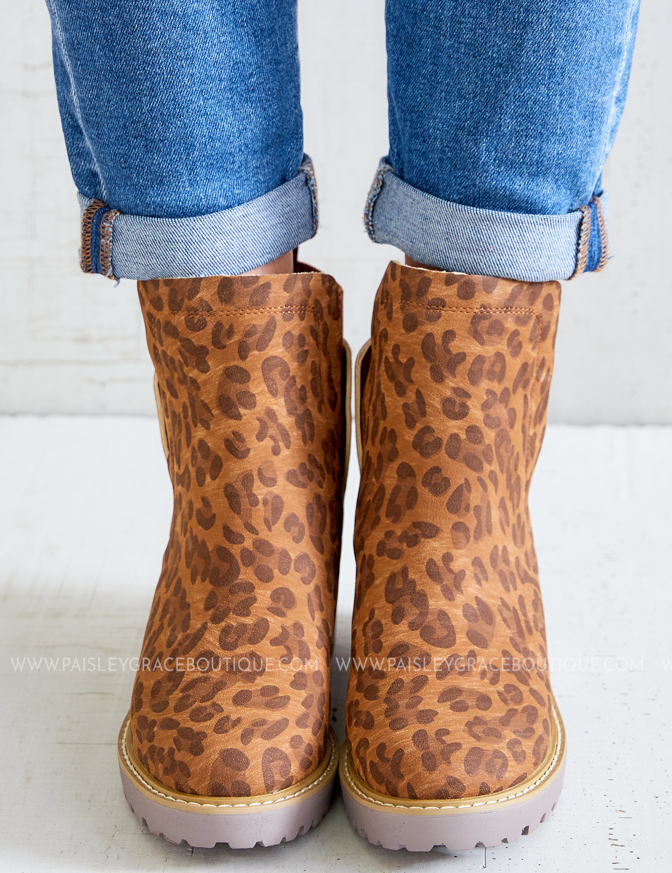 Basic Lug Bootie by Corkys - Leopard* LAST ONES FINAL SALE * - ALL STAR SALE