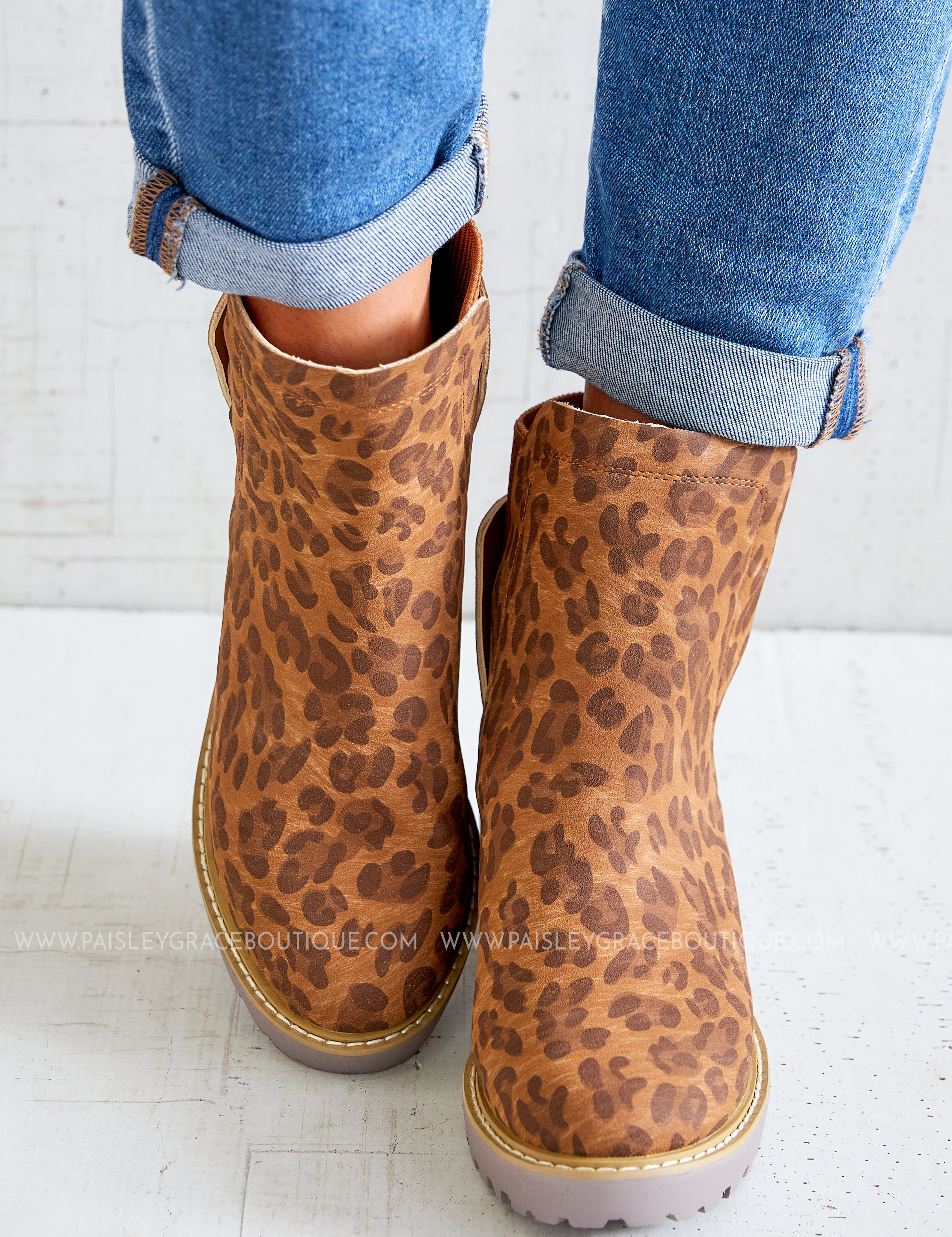 Basic Lug Bootie by Corkys - Leopard* LAST ONES FINAL SALE * - ALL STAR SALE