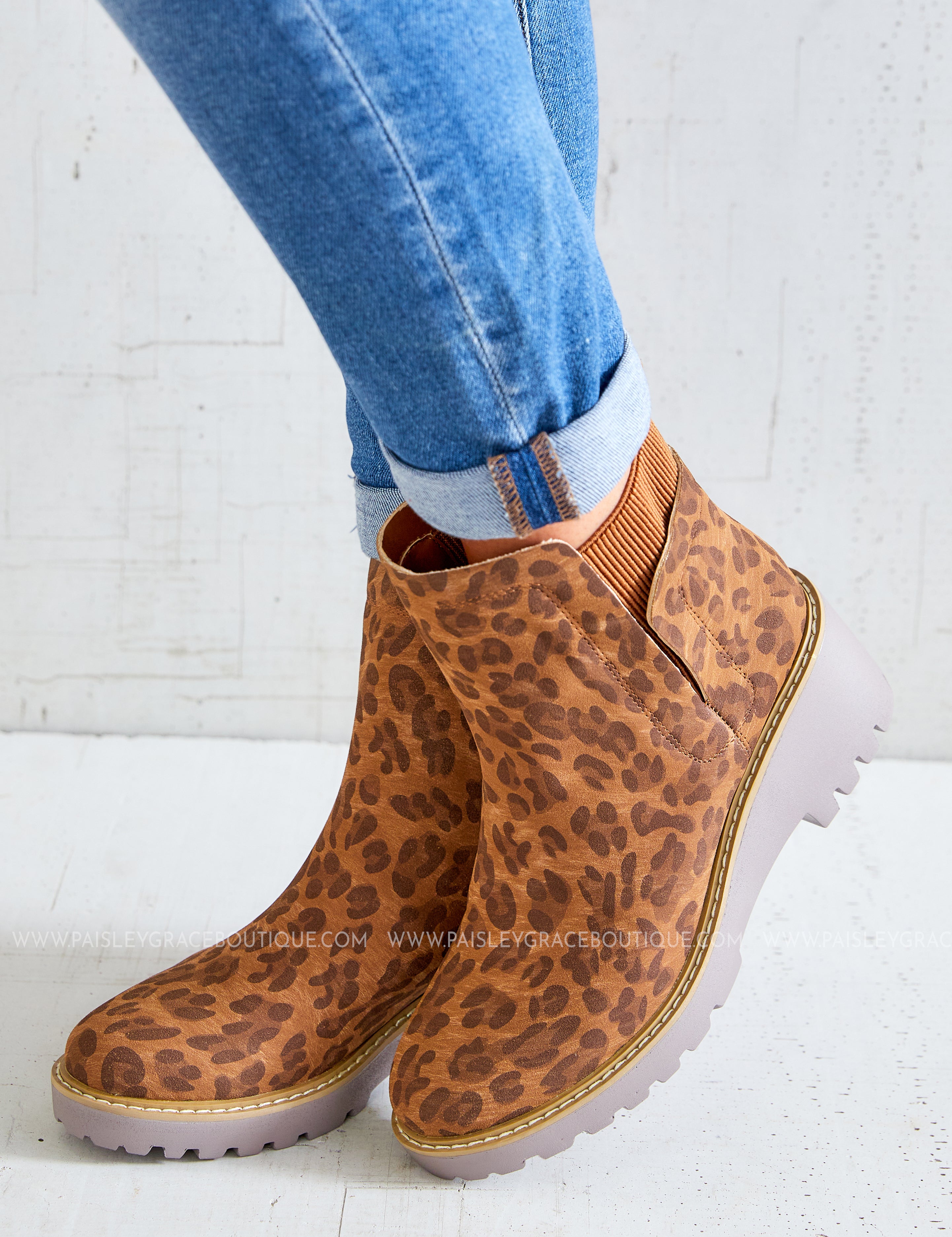 Basic Lug Bootie by Corkys - Leopard* LAST ONES FINAL SALE * - ALL STAR SALE
