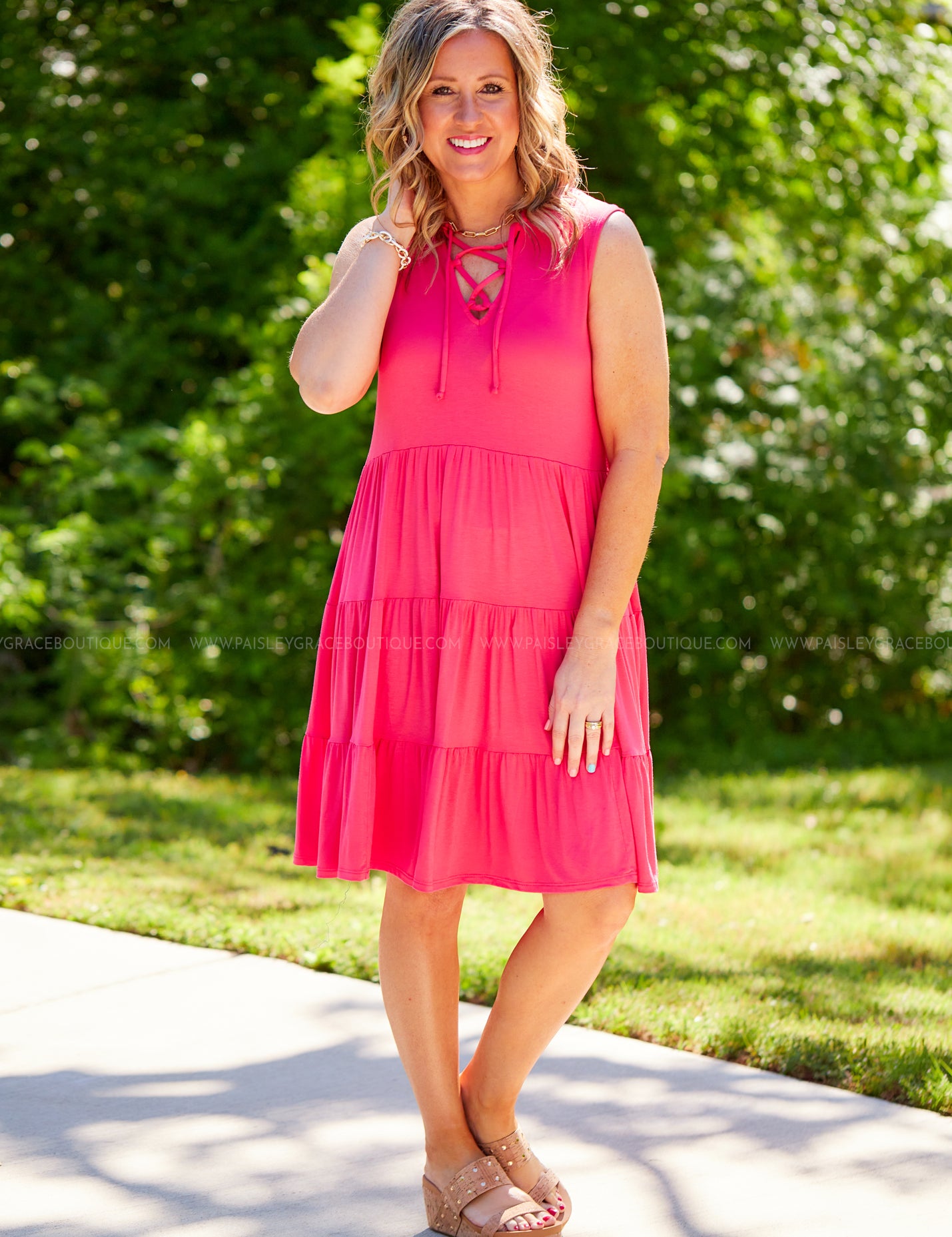 Always Radiant Dress - Coral - STEAL* FINAL SALE *