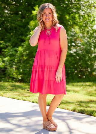 Always Radiant Dress - Coral - STEAL - FINAL SALE