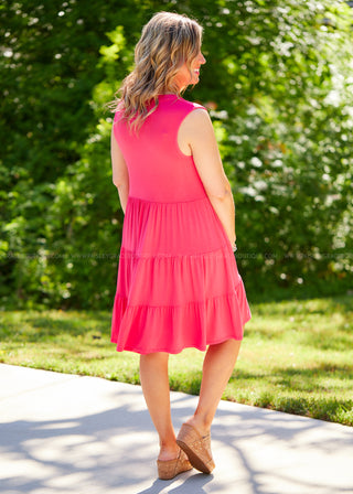 Always Radiant Dress - Coral - STEAL - FINAL SALE