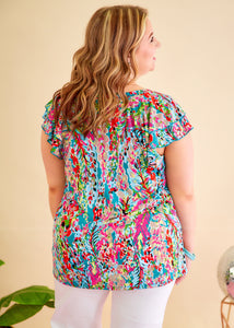 Move With Grace Top - Teal