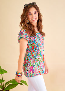 Move With Grace Top - Teal