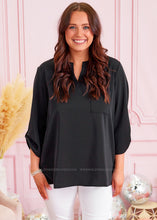 Load image into Gallery viewer, In a Rush Top - Black - FINAL SALE
