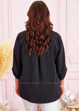 Load image into Gallery viewer, In a Rush Top - Black - FINAL SALE
