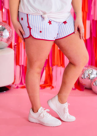 Stars & Stripes Everyday Shorts - LAST ONE FINAL SALE