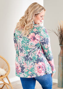 You Had me at Floral Top  - FINAL SALE