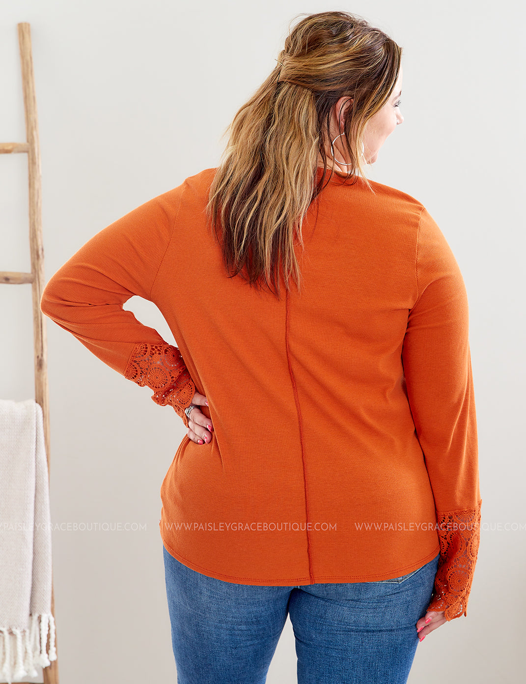 Autumn Day Daze Top - Rust - LAST ONES FINAL SALE