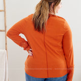 Autumn Day Daze Top - Rust - LAST ONES FINAL SALE