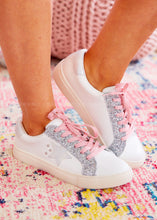 Load image into Gallery viewer, Supernova Sneakers by Corkys - Silver Glitter
