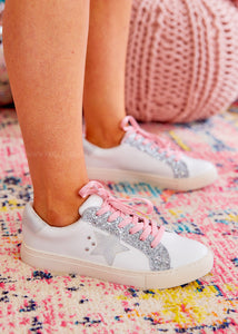 Supernova Sneakers by Corkys - Silver Glitter