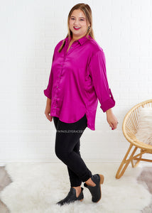 Fated to Be Yours Top - Magenta - FINAL SALE