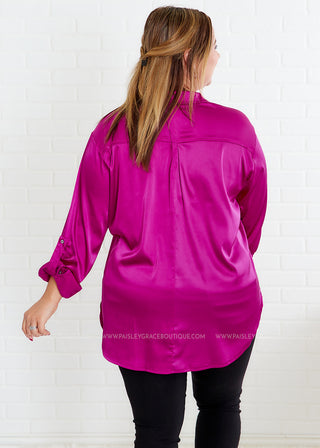 Fated to Be Yours Top - Magenta - FINAL SALE